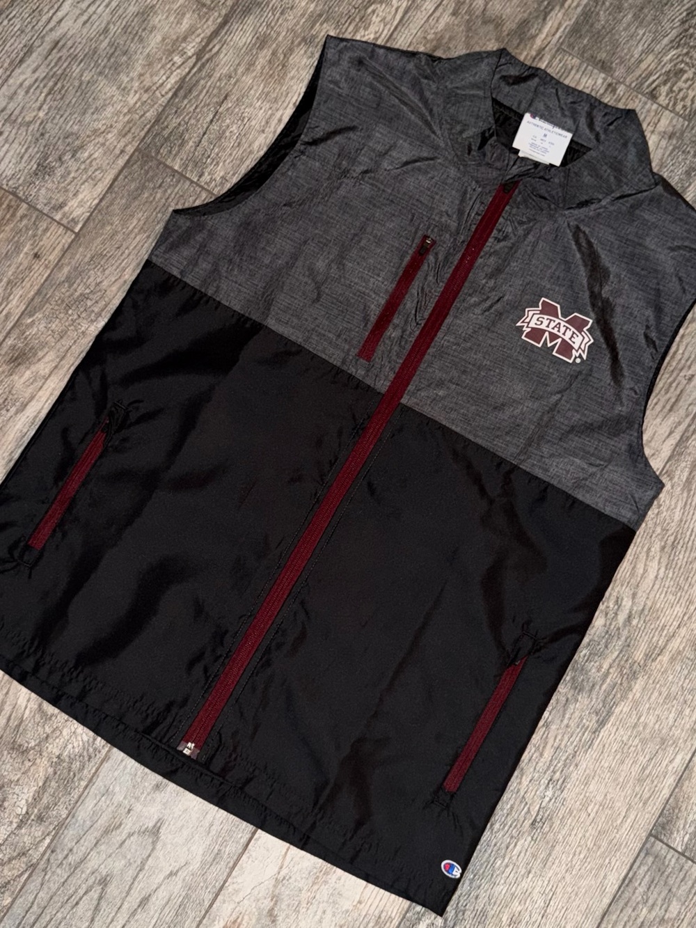 Champion Mississippi State Bulldogs Men’s Full Zip Vest Medium